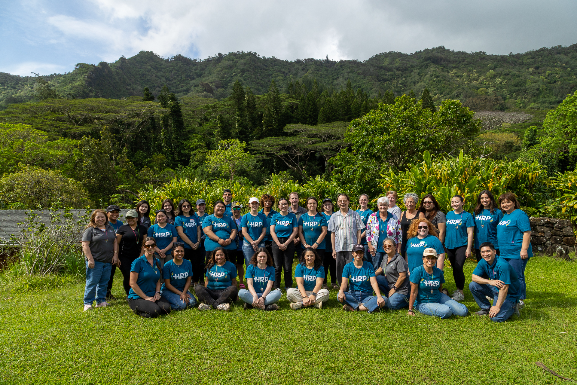 Group Picture in a Hawaiian Valley